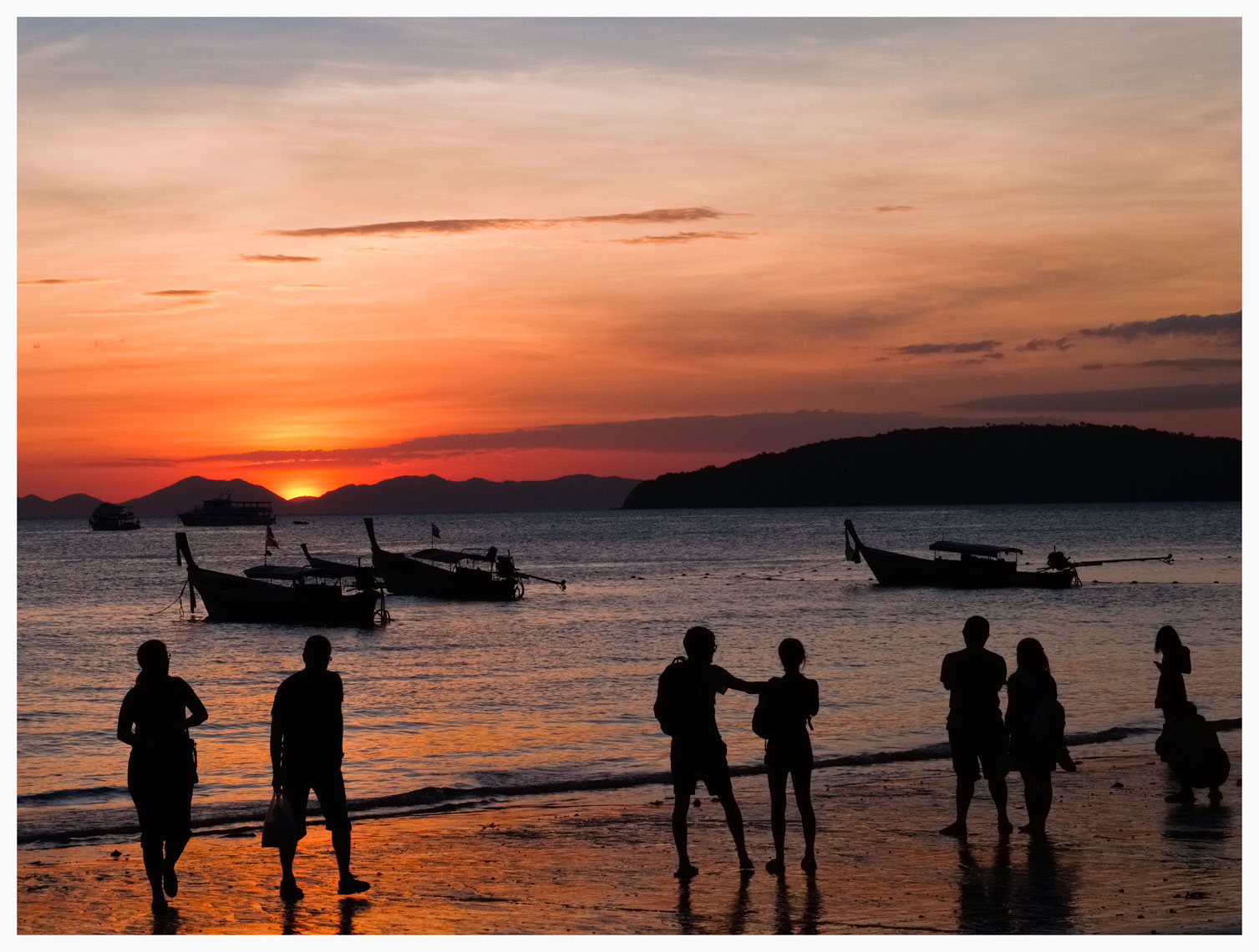 Sunset onlookers